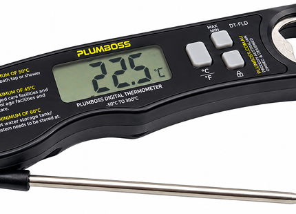 Plumboss Plumbers Folding Digital Thermometer | DT-FLD