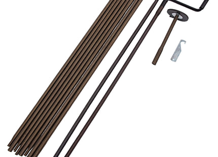 Basin Spring Rods Plumboss Coil Spring Drain Rod Set 30ft | FRH30