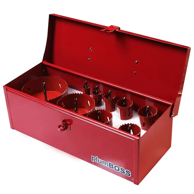 Plumboss DWV 9 Piece Plumbers Hole Saw Kit 19-114mm | BA9KIT