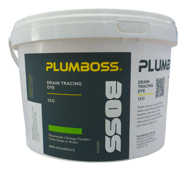 Plumboss Fluorescein Drain Dye 1kg | FD1000