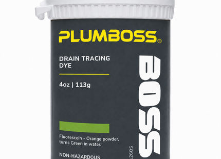 Plumboss Fluorescein Drain Dye 4oz (113g) | 126OS