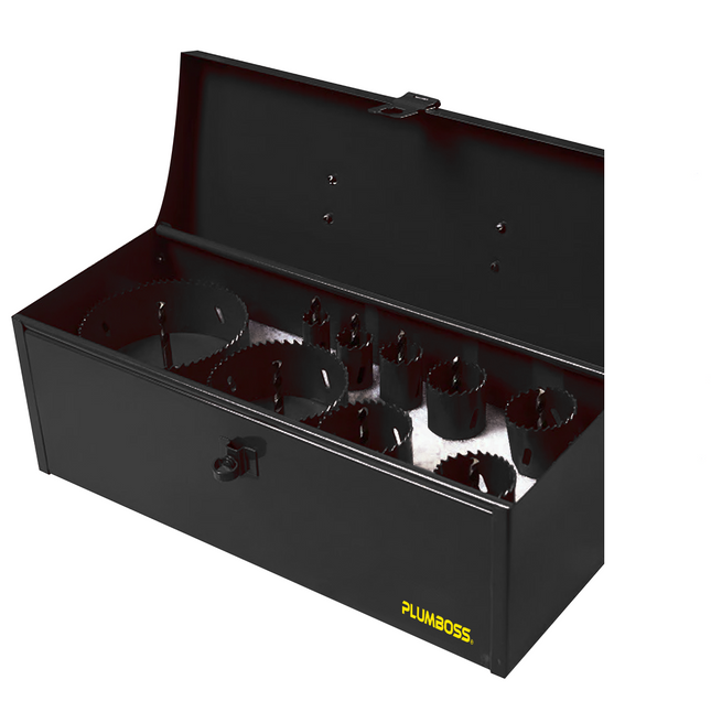 Plumboss DWV 9 Piece Plumbers Hole Saw Kit 19-114mm | HSBKIT9 (BA9KIT)