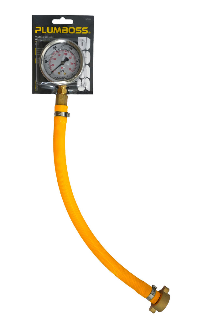 Water Pressure Gauge with Hose 3/4" | HTK01