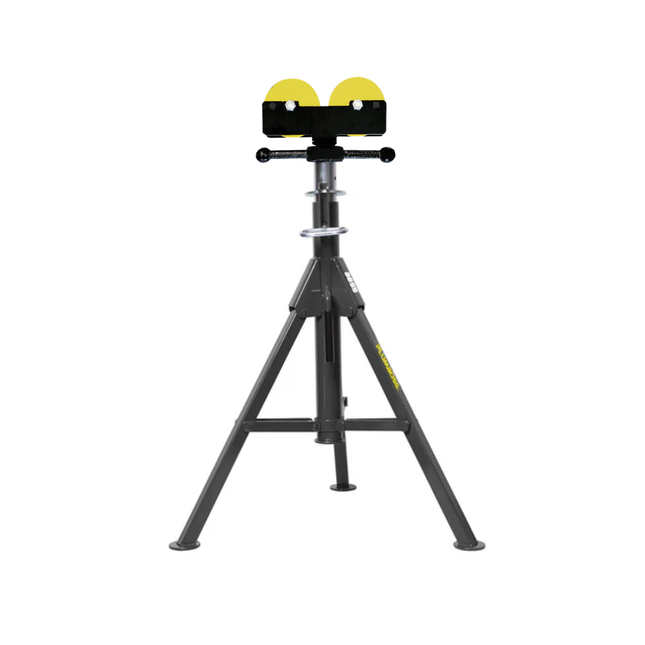 Plumboss Folding Leg Pipe Stand Roller Head | PS-FLD-R