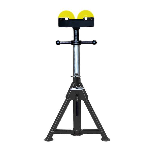 Plumboss Folding Leg Pipe Stand Roller Head | PS-FLD-R