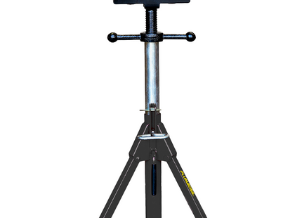 Plumboss Short Folding Leg Pipe Stand - Roller Head | PS-SFLD-R