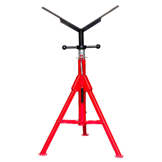 Plumboss Pipe Stand Folding Leg Large V Head | PS-FLD-LVH