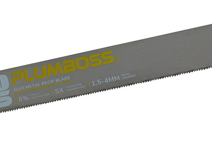 Plumboss Flex Metal Reciprocating Saw Blade 230mm 18TPI 5 Pack | RCB230-18S-5