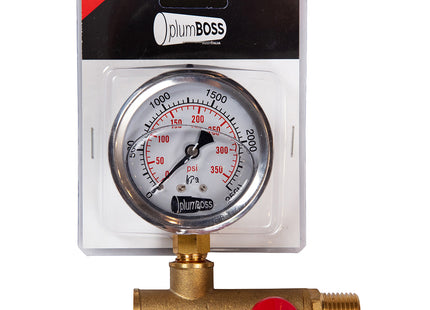 Plumboss Rough-In Test Kit with LF Gauge | RTK02