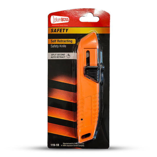 Plumboss Safety Auto-Retracting Knife | 119-1R