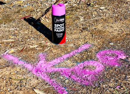 Plumboss Spot-Marking Paint 350g FLUORO PINK (Min12) | SMP350FP