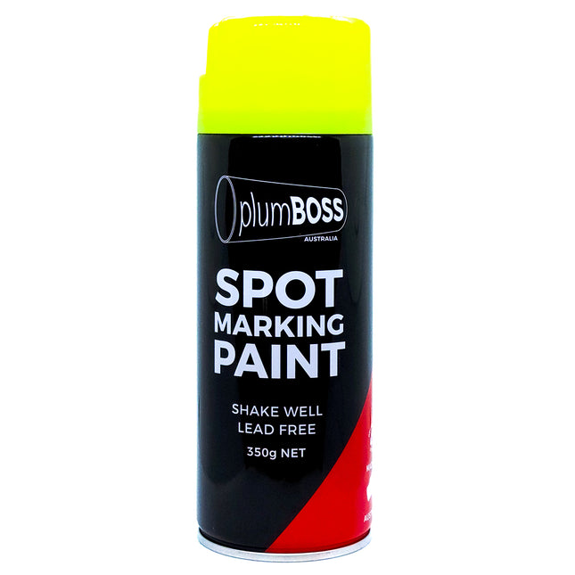Plumboss Spot-Marking Paint 350g FLUORO YELLOW (Min12) | SMP350FY