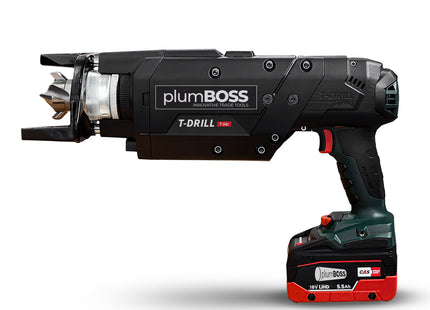 Plumboss T-Drill T-54c - Cordless Branchforming Kit - 13-54mm (1/2 -2in) Branches | BFK54CU