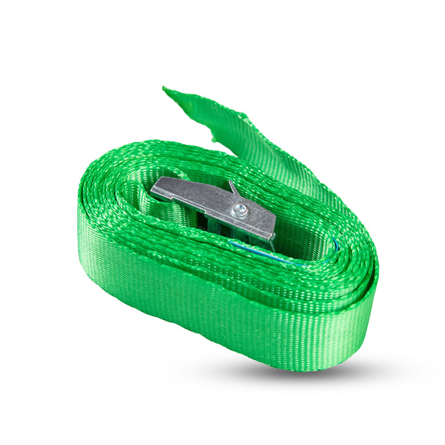 Plumboss Tie Down Strap - Green 2mtr (Pack 8) | TDS2