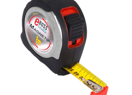 Plumboss Magna Grip Tape Measure 8m x 27mm | PMG8027