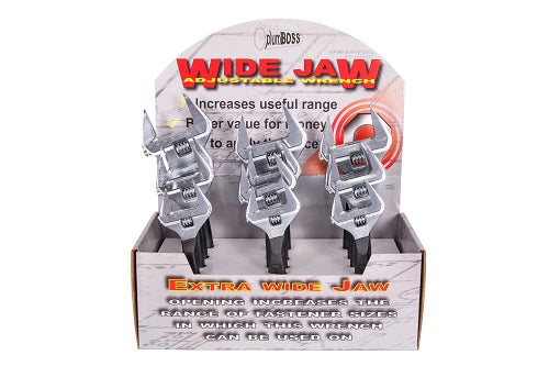 Plumboss Extra Wide Adjustable Wrench Merchandiser | AW-XWO-MERCH